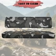 thumbnail image 6 of Yuyamidu Gray Camouflage UTV Seat Cover Camo UTV Bench Seat Cover Universal for Kawasaki Mule 4000 4010 4x4 Comfortable Breathable Cushion Covers with Elastic Edge, 6 of 7