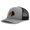 Heather Grey Black, variant on Wildlife Buffalo Embroidery Design Richardson Structured Front Mesh Back Cap Heather Gray/Black