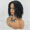 thumbnail image 4 of Brazilian Less Rose hair net Full Wig Bob Wave Black Natural Looking Women Wigs, 4 of 4