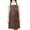 Brown, variant on WEIKE PU leather cooking apron, wear-resistant, waterproof and oil-proof, for kitchen use