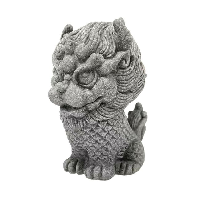 Ruiboury Sandstone Statue Sandstone Tea Pet Car Dashboard Tabletop Style for C Office Style C