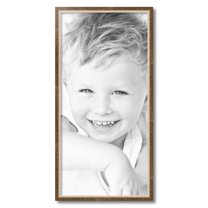 ArtToFrames 15" x 31" Taupe with Silver Lip Picture Frame, 15x31 inch Multi Wood Poster Frame (WOM-4986),  Pack