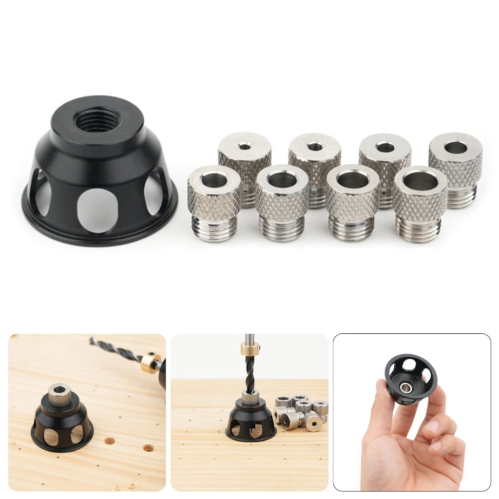 Geemin Vertical Drill Guide Positioner Straight Carpentry Hole Puncher Locator Jig