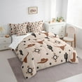 thumbnail image 4 of Manfei Bohemian Aztec Teens Twin Bedding Sets 7-Piece, Rustic Farmhouse Cactus Bedding Comforter Set, Southwestern Reversible Sheet Sets, Microfiber Bedroom Decor, 4 of 8