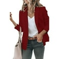 thumbnail image 4 of Cindysus Womens Blazer Jackets Open Front Cardigan Long Sleeve Jacket Casual Office Blazers, 4 of 10