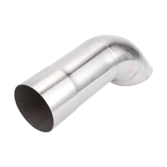 Unique Bargains 2.48" Inlet T304 Stainless Steel Turn Down Exhaust Tip 230mm Long Silver Tone