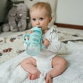 thumbnail image 6 of Dr. Brown's Milestones Wide-Neck Sippy Straw Bottle with Handles, 9oz/270ml, Gray/Green, 6m+, 2 Pack, 6 of 12