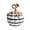 B003- Style C, variant on Fall Home Decor, Modern Fall Decor, Halloween Table Decorations, Halloween Mantel Decor, Resin Black and White Striped Art Pumpkin Ornament, Versatile Seasonal Decoration for