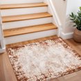 thumbnail image 3 of 2x3 Entryway Rug Bathroom Rugs for Front Door Bedroom Kitchen, Washable Vintage Print Carpet, Floor Mat with Non Slip Backing, 3 of 8