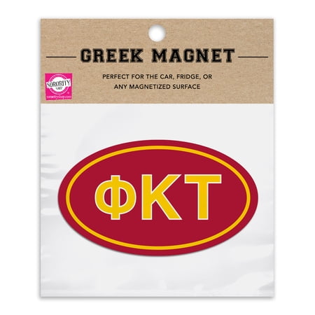 Phi Kappa Tau Oval Fraternity Car Magnet Set of 2 - Removable, No Residue, All-Weather Magnets for Fraternity Guys and Student Drivers