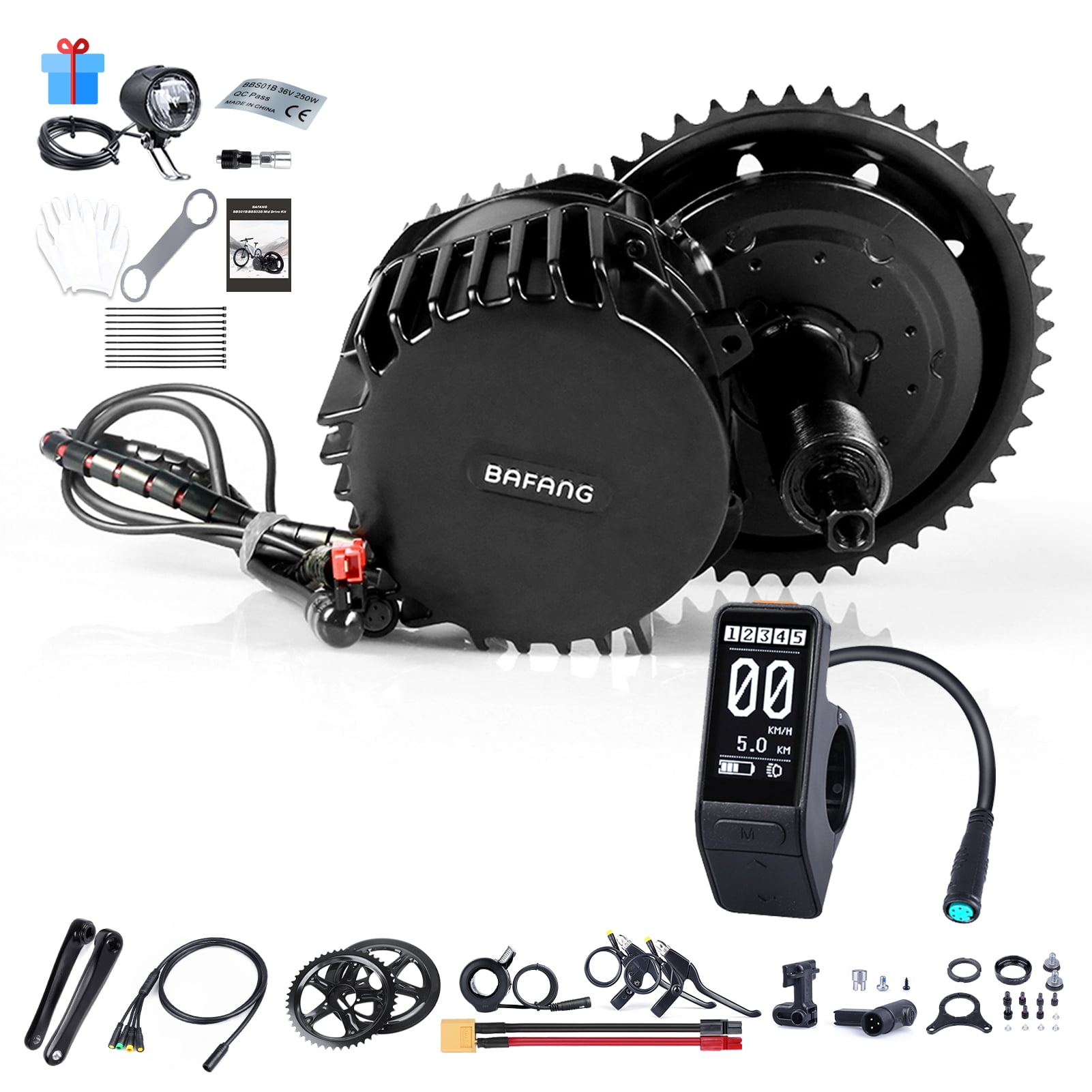 Bafang BBSHD 52V 1000W Mid Drive Motor Ebike Conversion Kit For Road ...