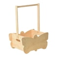 thumbnail image 3 of Armario de ducha de madera, cesta de almacenamiento, cesta de regalo, caja de bienvenida con asa para baberos, padres, trajes de niño y niña recién na, 3 of 9