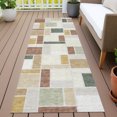 thumbnail image 3 of Addison Rugs Chantille Indoor/Outdoor Transitional Geometric Cream Machine Washable Runner Rug, 2'3" x 7'6", 3 of 8