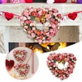 thumbnail image 4 of Valentine's Day With Heart Shaped Roses In Color Entrance Hall Wreath, 4 of 7