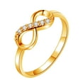 thumbnail image 1 of 8 anillos de diamantes de imitación de la forma de los anillos de compromiso para las mujeres para su anillo de bodas anillos de circón completo para las mujeres Tamaño 6 9, 1 of 4