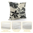 thumbnail image 4 of Acheng Short Plush Pillowcase Palm Leaves with Lush Branches and Leaves Tropical Jungle Palm Leaves with Charming Colors White, 4 of 5