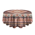 thumbnail image 5 of Boho Red Southwestern Ethnic Pattern Round Tablecloth 60"x60",Wrinkle Wipeable Table Cloth for Kitchen Dining Room Picnic Patio Party, 5 of 6