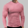 thumbnail image 2 of Men Blouses Swim Top Stripped Shirt Cold Gear Shirts Men Workout Clothe Short Thermal Top Shirt Dresses Mens Tall Tops Casual Tee T Long Sleeve Tunic Tee Sleeve T And Women Pink 3XL, 2 of 7