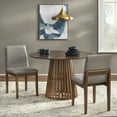 thumbnail image 5 of TMS Winslow Round Indoor Wood Dining Table, Walnut, 5 of 8