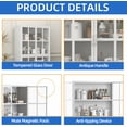 thumbnail image 3 of MIDODO Display Cabinet with Tempered Glass Doors, 4 Tier  Metal Curio Cabinets with Adjustable Shelves, Collectibles Toy Organizers Case & Display Shelf, 3 of 7