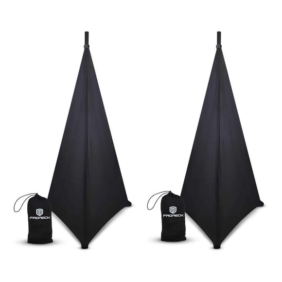 Funda de soporte para altavoz PRORECK con forma de trípode negra x 2