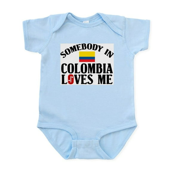 CafePress - Somebody In Colombia Infant Creeper - Baby Light Bodysuit, Size Newborn - 24 Months