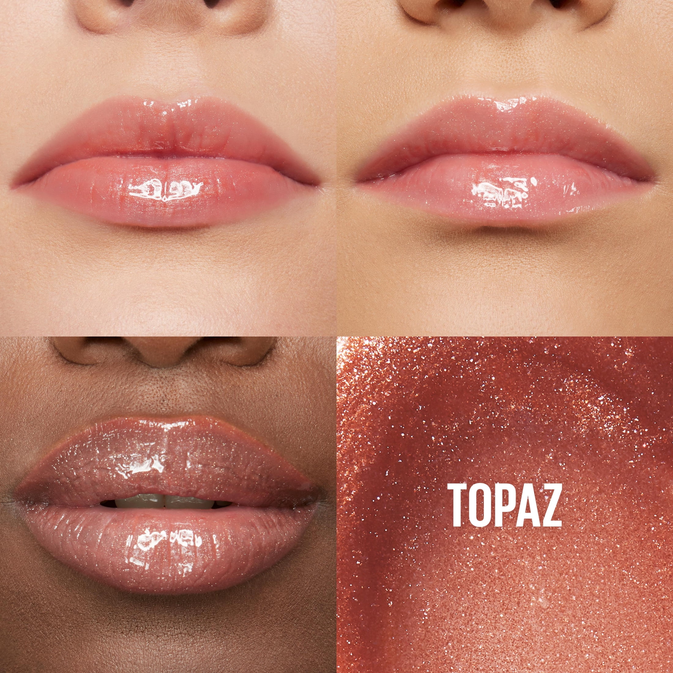 (2 pack) Maybelline Lifter Gloss Lip Gloss Makeup with Hyaluronic Acid, Topaz