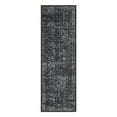 thumbnail image 4 of Geetinfly 2*6FT Area Rugs 100% Polyester Rug 350Gsm Velvet Weight Pearl Velvet Cotton Tpr Washed Folding Backing Carpet Som-Persia-Rose River And Lake black, 4 of 7