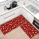 thumbnail image 5 of Juego de 2 Tapetes Navideños para Cocina | Felpudos Antideslizantes de Poliéster En Rojo y Verde | Alfombras Antimanchas para Entrada, Baño y Dormitorio | Alfombra Decorativa Navideña, 5 of 6