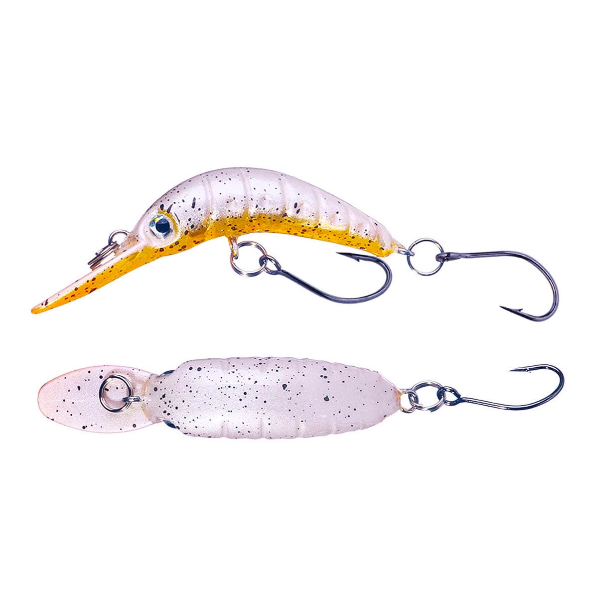 HENGJIA 24 Pack Fishing Lures Hard Baits, 3D Eyes Minnow Fishing Lures Crankbait, Swimbait Fishing Tackle Lure Kit for Freshwater/Saltwater/Topwater, Bass, Trout, Walleye, Redfish