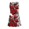 thumbnail image 5 of SMihono Robe d'Été pour Femmes Grande Taille Mode d'Été Sans Manches Imprimée Camisole Bretelles Col Rond Robe Pull, 5 of 5