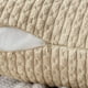 thumbnail image 3 of Nvzi Juego de 2 fundas de almohada decorativas de pana suave, estilo bohemio, a rayas, para decoración del hogar, estilo rústico, 18 x 18 pulgadas, color beige, 3 of 5