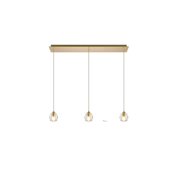 Eren 3 lights Gold pendant