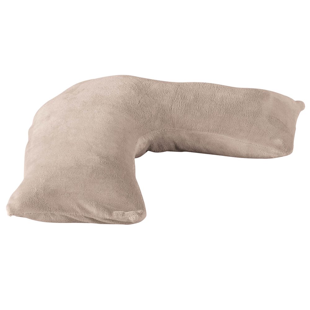 Plush LShaped Pillow Cover by LivingSUREBeige
