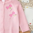 thumbnail image 5 of HCNTES Toddler Girl Sweater Strawberry Cardigan Knit Sweater Girl Fall Winter Clothes Sweater Cute Tops(3-4 Years,G8-Pink), 5 of 6