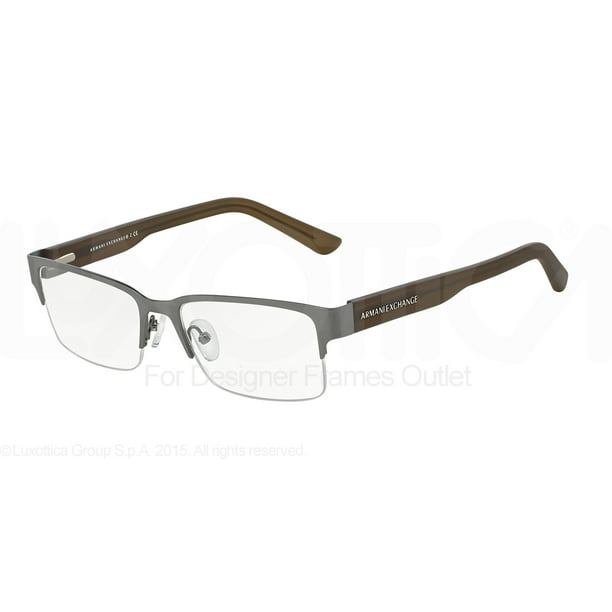 ARMANI EXCHANGE Eyeglasses AX 1014 6060 Satin Gunmetal Capers 53MM -  