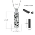 thumbnail image 2 of Cylinder Cremation Jewelry Tree of Life Urn Ashes Necklace for Women Men Vial Cremation Ash Pendant Loved One Memorial Jewelry, 2 of 6