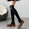 thumbnail image 7 of TZYDMN Women's Knee High Socks Lace Ruffle Socks Kawaii Lace Top Cotton Cute Stockings for Girls, 7 of 7