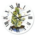 thumbnail image 2 of Designart 'Cactus Houseplant' Traditional Wall Clock, 2 of 5