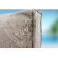 thumbnail image 6 of Malmo 18-Piece Resin Wicker Outdoor Patio Furniture Combination Set in Natural W/ Sectional Set, Eight-Seat Dining Set, and Chaise Lounge Set (Full-Round Natural Wicker, Polyester Light Gray), 6 of 6