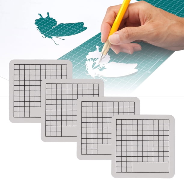 4Pcs Cutting Mat Mini Cute Model Cut Pad Paper Rubber Stamp