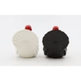 thumbnail image 4 of Ceramic Turkey Salt and Pepper Shakers White and Black 2.5 inches, 4 of 5