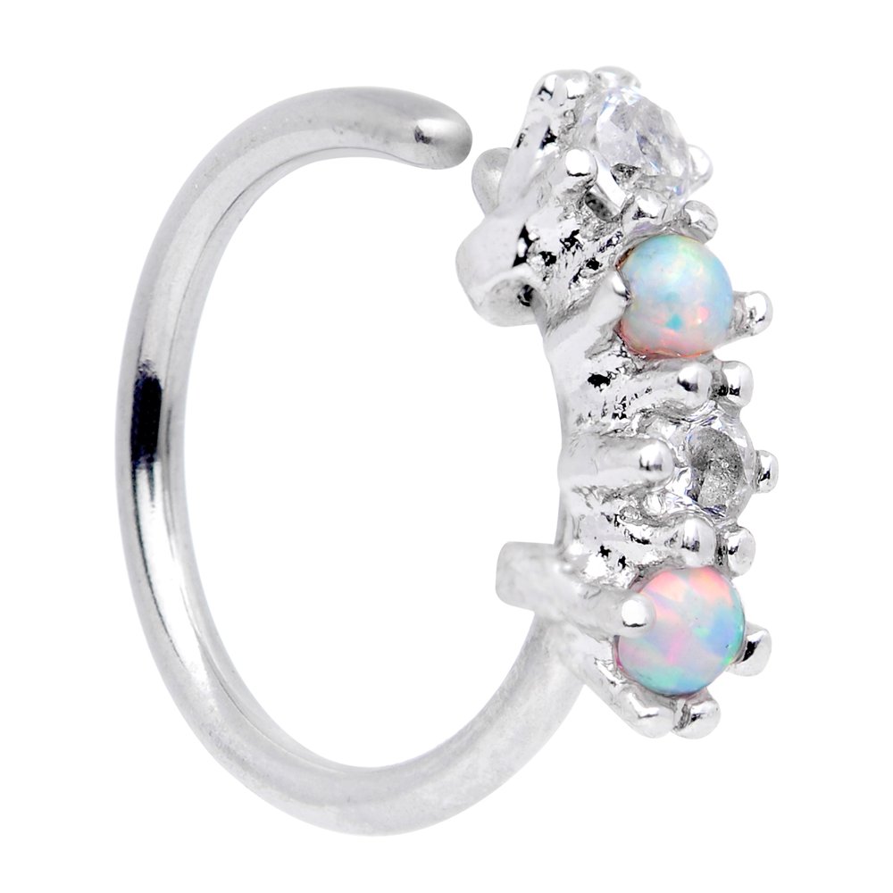 Body Candy Body Candy Unisex Stainless Steel 20 Gauge 5/16" White