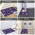 thumbnail image 5 of Yiaed Christmas Purple Snowflakes Print Flannel Doormat Mat Outdoor Indoor Door Mats,Welcome Matt Outdoor Front Door Mat Doormat Outdoor Mat Outdoor Mat,16"x24", 5 of 7