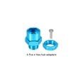 thumbnail image 3 of Uxcell Wheel Hex Hub Adapter with M4 Threaded Axle,12mm to 17mm for 1/10 RC Car Upgrade 1/8 Tires (Sky Blue), 3 of 6