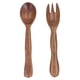 thumbnail image 1 of 2 Pcs Reusable Wooden Spoons and Forks Set, Salad Servers, Reusable Kitchen Cutlery for Home and Travel, 1 of 4