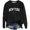 Black, variant on Sweater for Women, Round Neck Sweaters for Women, Letter Printed Long Sleeve, Autumn Winter Casual Comfort