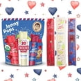thumbnail image 2 of Jonny Pops Patriotic Red, White, and Blue Naturally Flavored Freezer Pops, Cherry, Limeade, Blue Raspberry, 20 Count, Pack of 2, 2 of 6