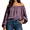 Dark Green #42, variant on Women's Off Shoulder Long Sleeve Blouse Casual Elastic Loose Daily Shirts Brown S