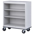 thumbnail image 2 of Sandusky Welded Mobile 42 in. Tall Standard Steel Bookcase with Adjustable Shelves in Dove Gray, 2 of 7